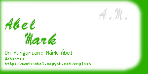 abel mark business card